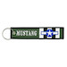 Keyholder with MUSTANG on both sides, green background