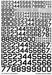 U.S. Serial and Code Numbers - 9 sizes (Black)
