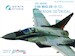 Mikoyan MiG29 (9-12) Fulcrum Interior 3D Decal for Zvezda