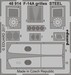 Detailset F14A Tomcat grilles -Steel- (Tamiya)