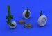 Mirage IIIC Wheels (Italeri)