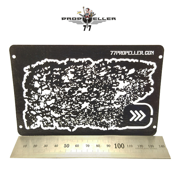 Airbrush template, Airbrush stencils for spraying stains prp002