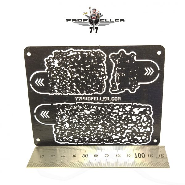 Airbrush template, Airbrush stencils for spraying stains 3 in 1 prp003
