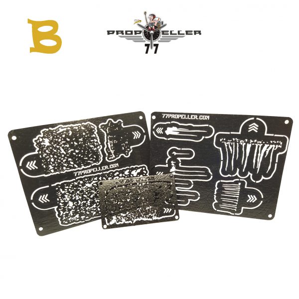 Propeller 77 prp005 Airbrush template set, Airbrush stencils for