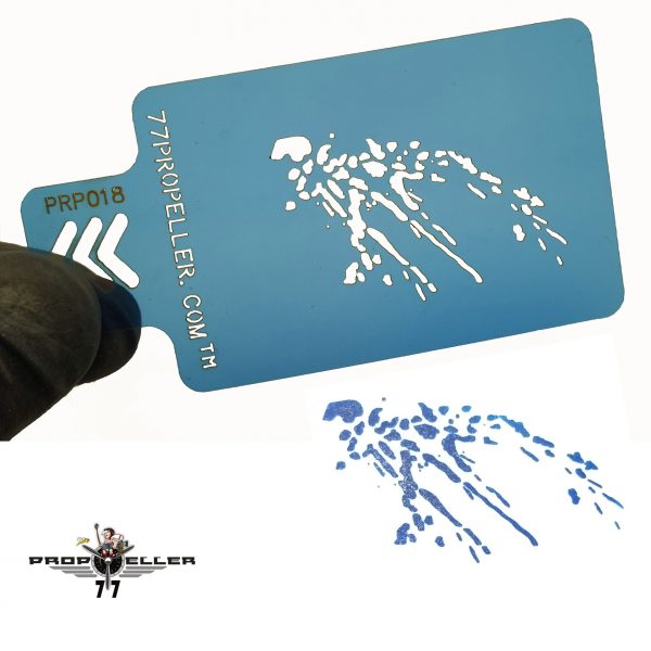 Mini Airbrush template, Airbrush stencils for spraying stains prp018