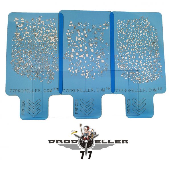 Set Airbrush stencils for spraying fine details Set 4 PRP027
