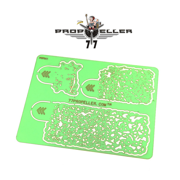 3in 1 Airbrush template- Airbrush Stencils for spraying stains prp041