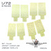 Set Italian Aircraft camouflage Airbrush Templates Breda Style (8x) prp076