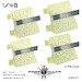 Set Italian Aircraft camouflage Airbrush Templates (8x) prp077