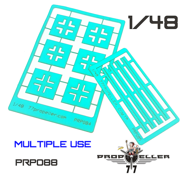 Luftwaffe Balkenkreuze - Late- and Lufwaffe Wing Walkway Stencils prp088