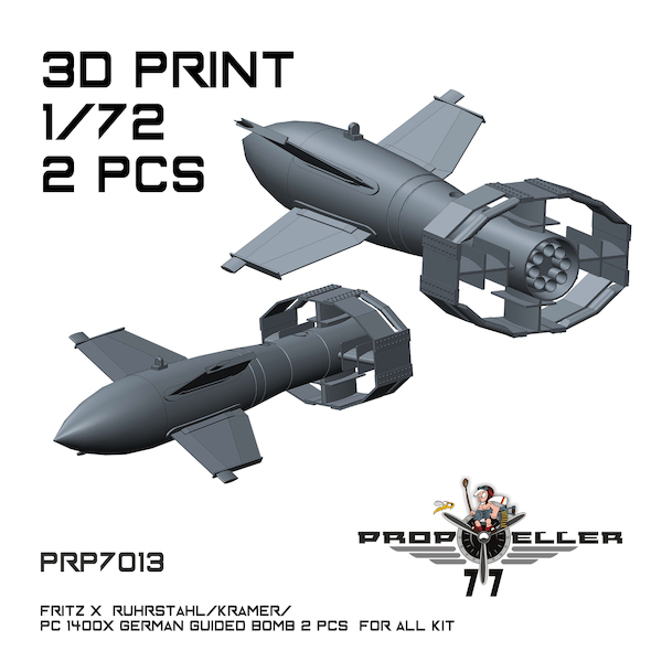 Fritz X Ruhrstahl/Kramer/ PC1400X German guided Bomb (2x) for all kits PRP7013