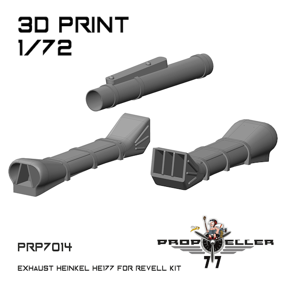 Exhausts for Heinkel He177 (Revell)  PRP7014