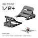 Luftwaffe Wheel Chocks Post war (2x) prp7022