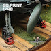 Luftwaffe Wheel Chocks Variant A with theeth in Open position (4x) prp7032