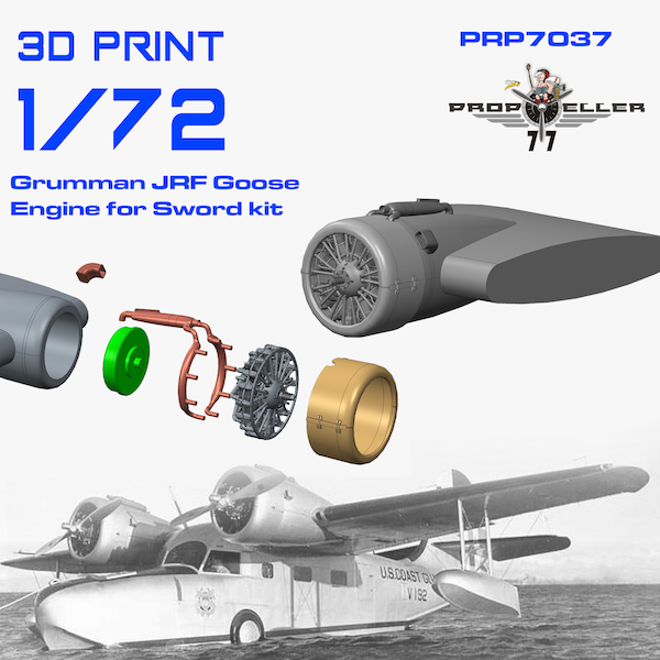 Grumman JRF Goose engine set (Sword)  PRP7037