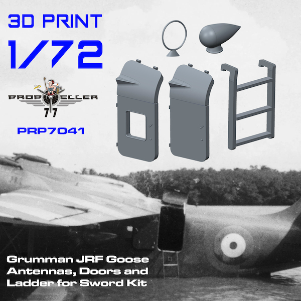 Grumman JRF Goose Antennae, Doors and Ladder set (Sword)  PRP7041
