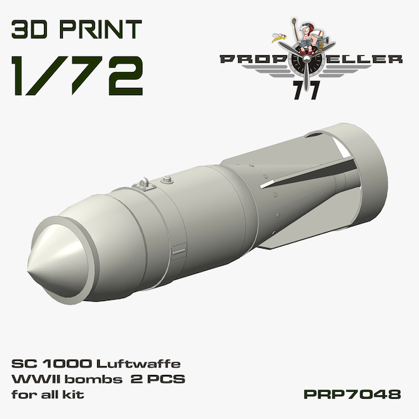 SC1000 Luftwaffe WWII Bombs (2x) PRP7048