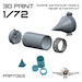 Radar radome and Exhaust nozzle for MiG21F-13 Fishbed (KPM) PRP7053