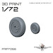 Wheels for MiG21F-13  Fishbed (KPM) PRP7056