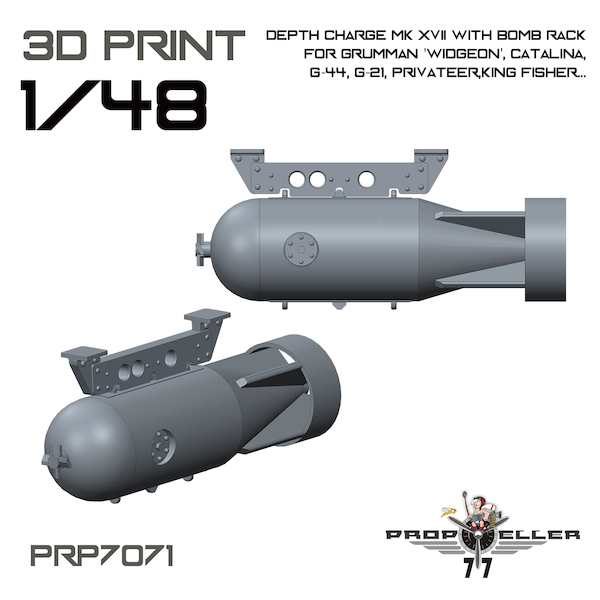 Depth Crharges MKXVII with Bomb Rack  PRP7071