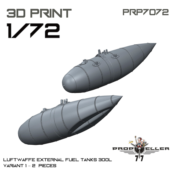 Luftwaffe External Fuel tanks 300Liter Variant 1 (2x) PRP7072