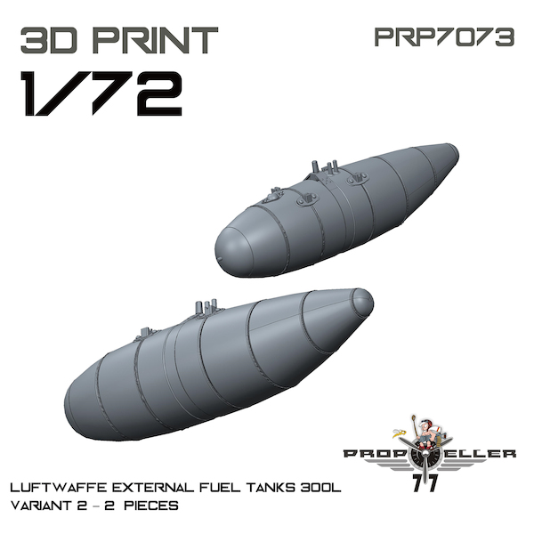 Luftwaffe External Fuel tanks 300Liter Variant 2 (2x)  PRP7073