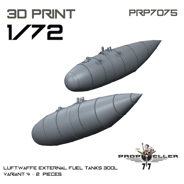Luftwaffe External Fuel tanks 300Liter Variant 4 (2x)  PRP7075