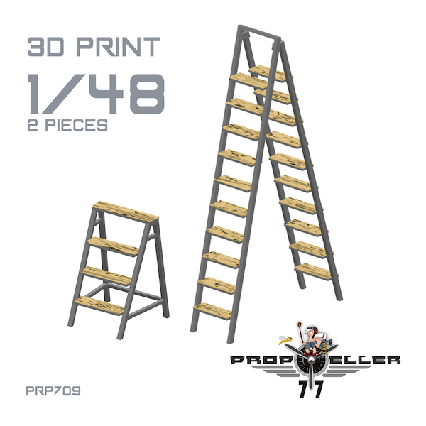 Luftwaffe Workshop wooden Ladders (2x)  prp709