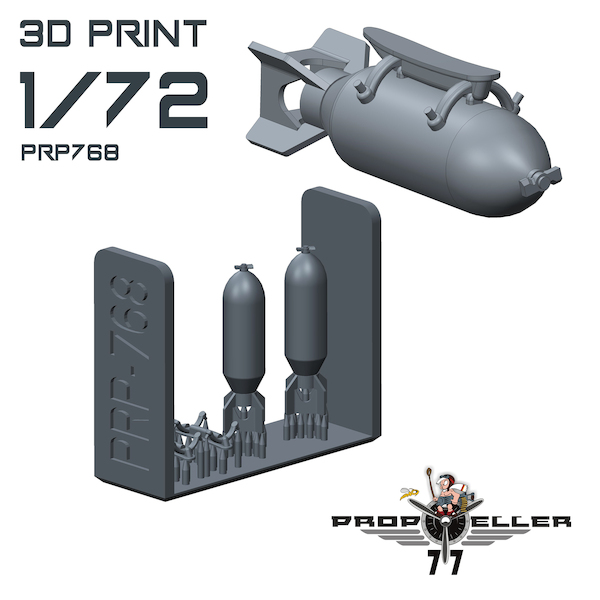 US1000 LB Bombs for A36 Apache and P51B/C Mustang (all kits) (82) prp768