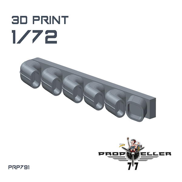 Exhausts for Ilyushin IL-2 Shturmovik   (SMER)  PRP791