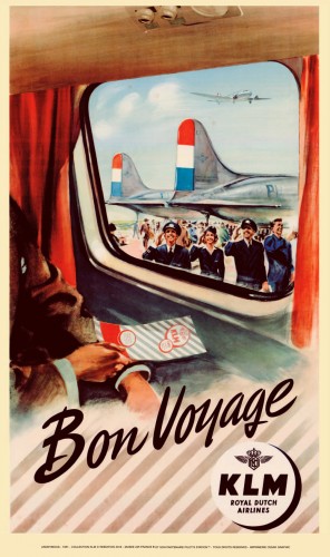 KLM Bon Voyage - 1951 poster MAFK05