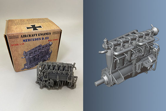 Mercedes DIII engine  PSR32003