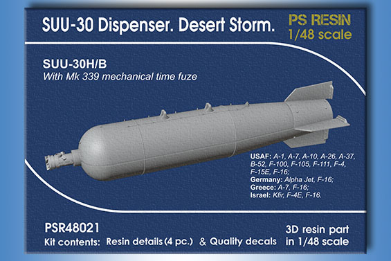 SUU-30B/B Dispenser with Mk339 Mechaninical Time Fuzes - Desert storm 1990  PSR48021