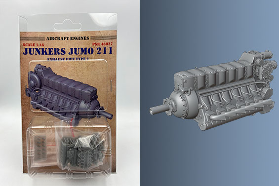 Junkers Jumo 211 with exhaust type 2 PSR48027