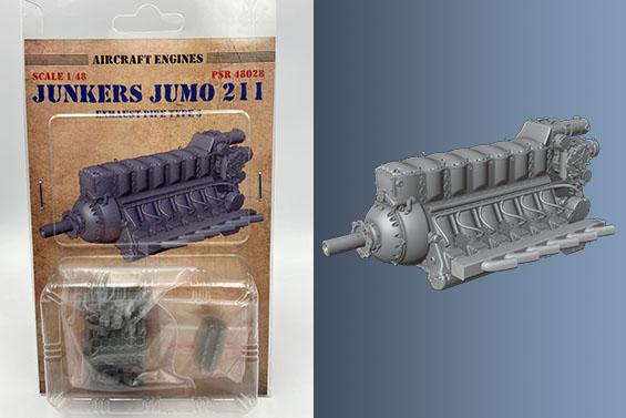 Junkers Jumo 211 with exhaust type 3  PSR48028