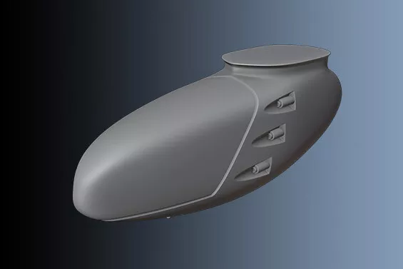 F82 Twin Mustang .50 Machine gun pod (AA Model) PSR48038