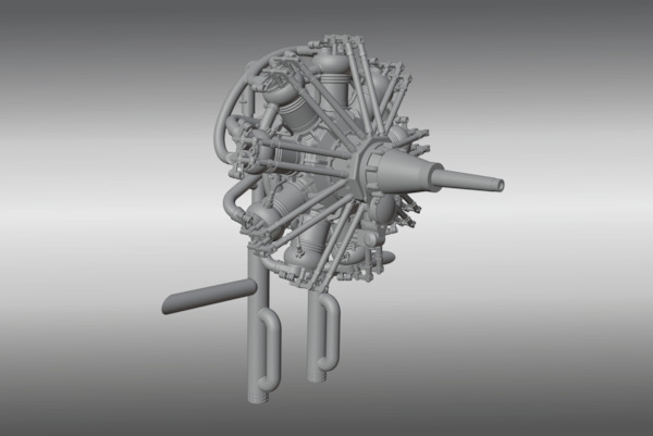 Salmson P9 engine PSR48043