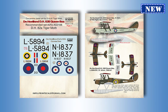 De Havilland DH82B Queen Bee (New Airfix kit 02106 Tiger Moth) part1 PSr72002