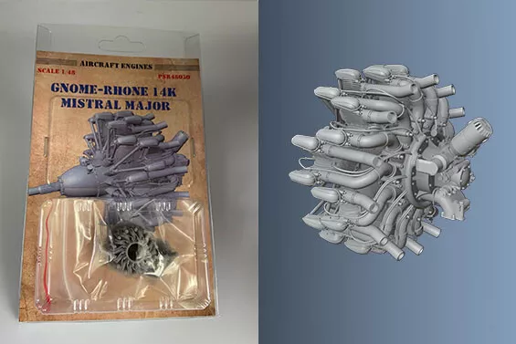 Gnome-Rhone 14K Mistral Major Engine PSR72028