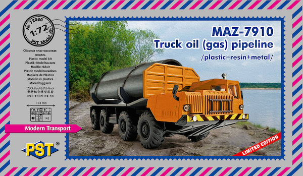 MAZ-7910 Truck with Oil-Gas Pipeline  72080