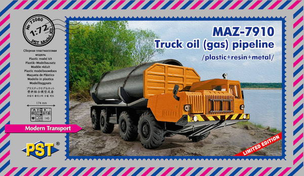 MAZ-7910 Truck with Oil-Gas Pipeline 72080