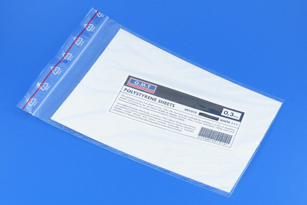 Polystyrene Plates 0,3mm (1x White, 1x Black) QMT-801010