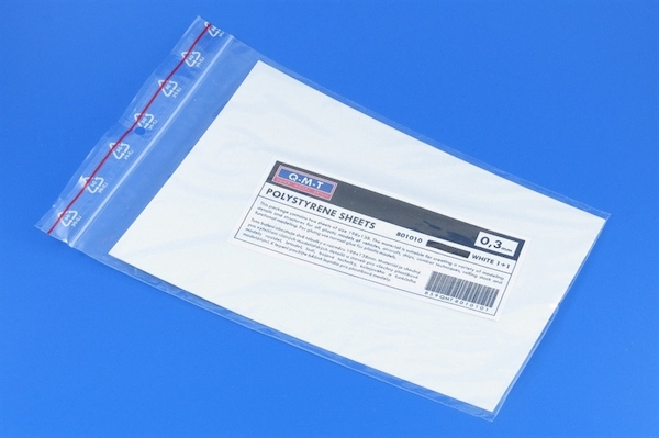 Polystyrene Plates 0,3mm (2x White) QMT-802010