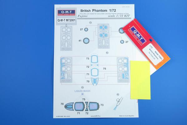 Masking set for British Phantoms FG1 (Fujimi, Italeri) QMT-M72001