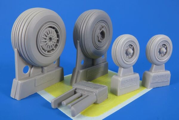 EARLY Non Weighted Wheels for F4C/D/E Phantom (Tamiya)  QMT-R32008M