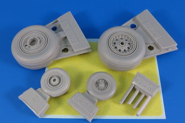 LATE Non Weighted Wheels for F4J Phantom (Tamiya)  QMT-R32010M