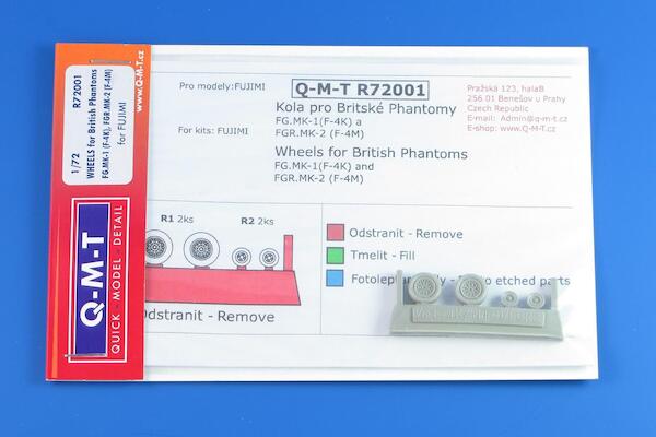 Wheels for British Phantoms FG1/FGR2 (Fujimi)  QMT-R72001