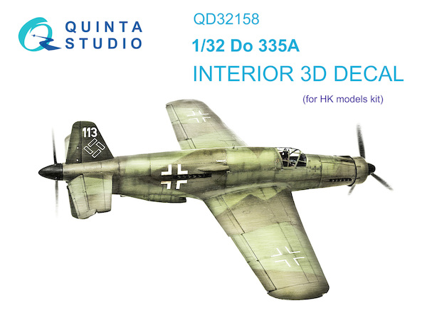 Dornier Do335A Pfeil Interior 3D Decal for Hong Kong QD32158