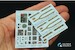 B25J Mitchell (Glassnose) Interior 3D Decal  for Hong Kong (E01 and E024)  QD32203