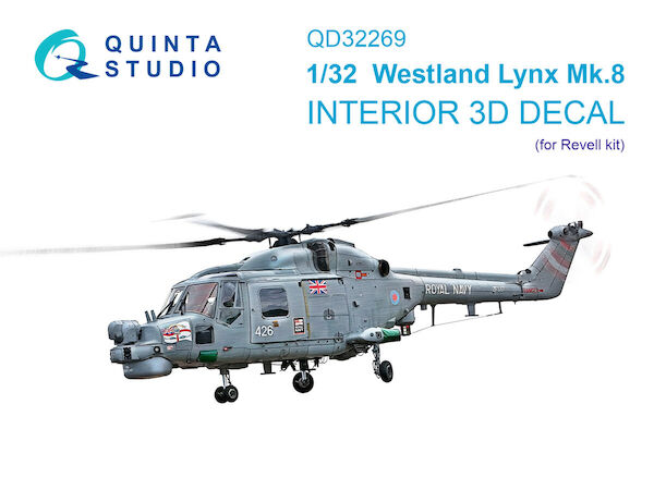 Westland Lynx MK8  Interior 3D Decal (Revell)  QD32269